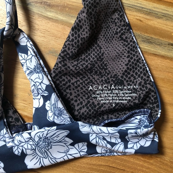 Acacia Swimwear Blue Magnolia Top - Picture 3 of 3